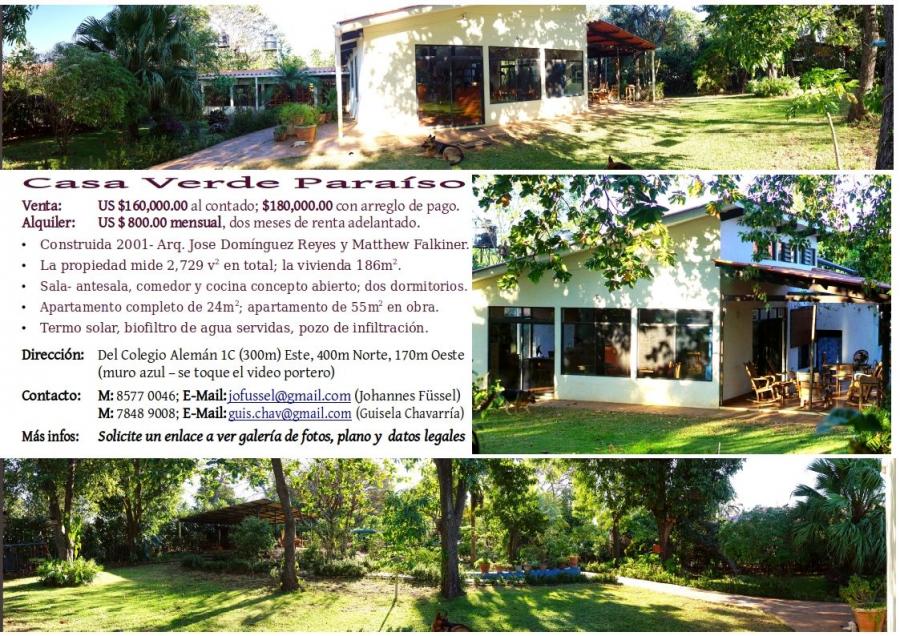 Foto Casa en Venta en Reparto Santa Isabel, Managua, Managua - U$D 180.000 - CAV798 - BienesOnLine