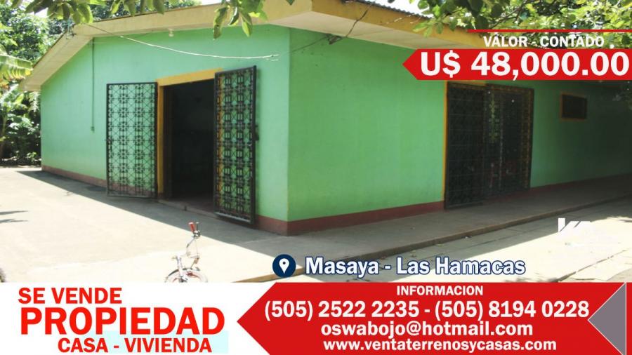 Casa en Venta en Masaya, Masaya UD 48.000 CAV838