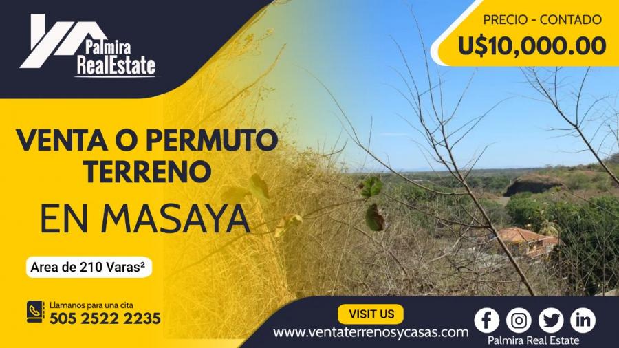 Foto Terreno en Venta en Masaya, Masaya - U$D 10.000 - TEV908 - BienesOnLine