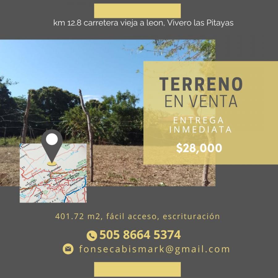 Foto Terreno en Venta en Carretera Vieja a Leon km 12.8, Managua, Managua - U$D 28.000 - TEV1149 - BienesOnLine
