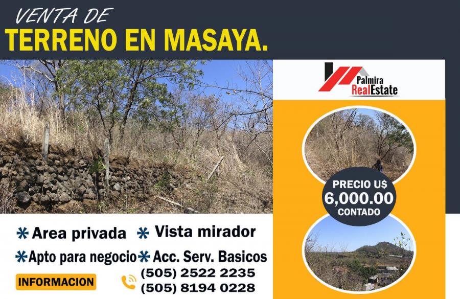 Foto Lote en Venta en Masaya, Masaya - U$D 6.000 - LOV830 - BienesOnLine