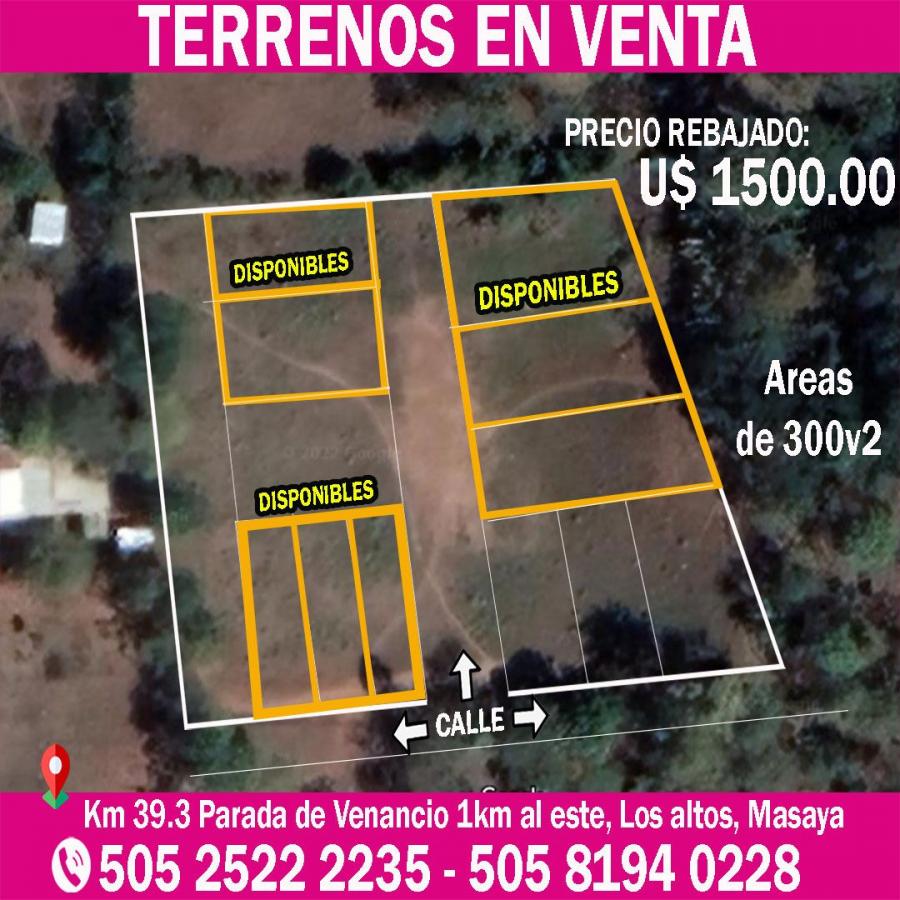 Foto Terreno en Venta en Masaya, Masaya - U$D 1.500 - TEV887 - BienesOnLine