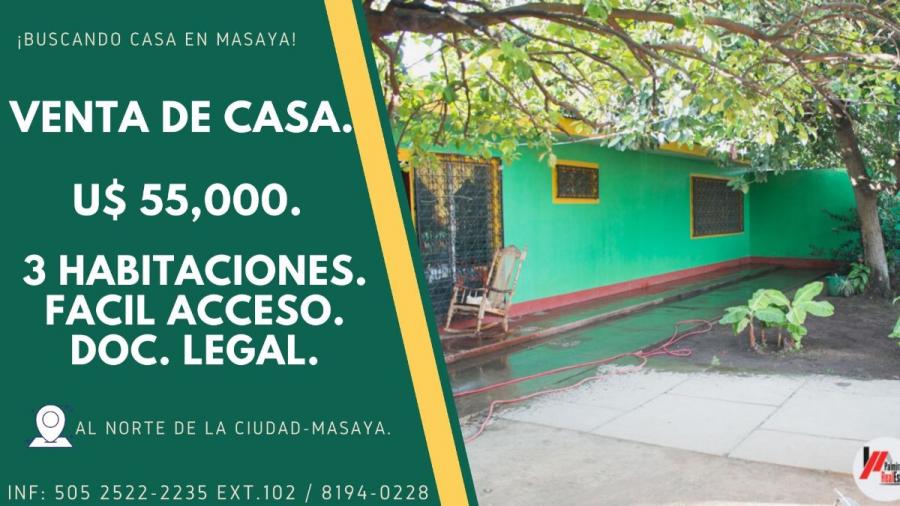 Foto Casa en Venta en Masaya, Masaya - U$D 55.000 - CAV421 - BienesOnLine