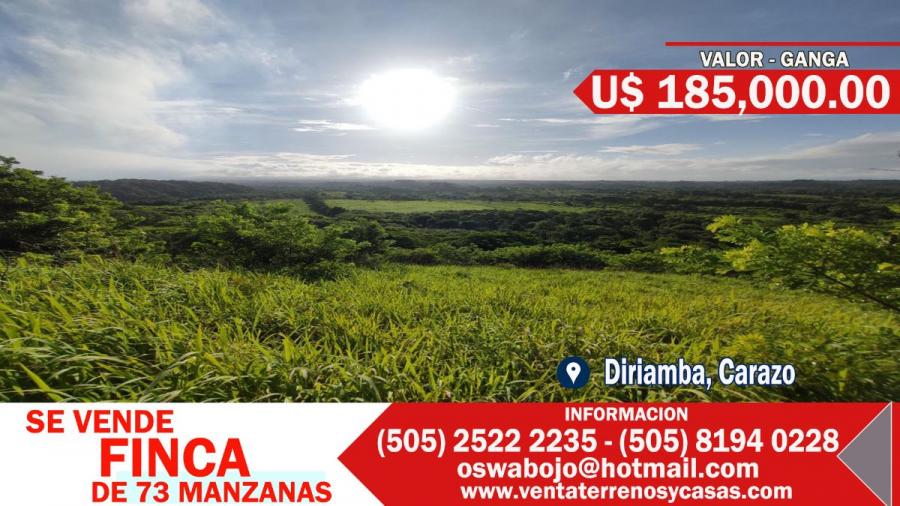 Foto Finca en Venta en Diriamba, Carazo - 51 hectareas - U$D 185.000 - FIV945 - BienesOnLine