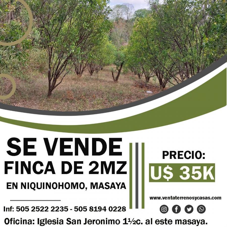 Foto Finca en Venta en Niquinohomo, Masaya - U$D 35.000 - FIV889 - BienesOnLine