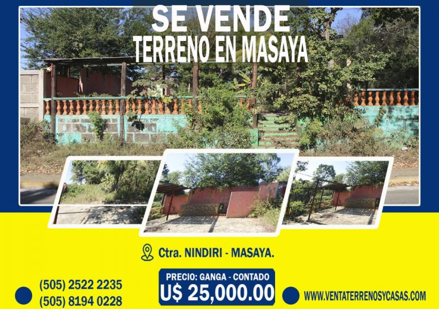 Foto Lote en Venta en Masaya, Masaya - U$D 25.000 - LOV796 - BienesOnLine