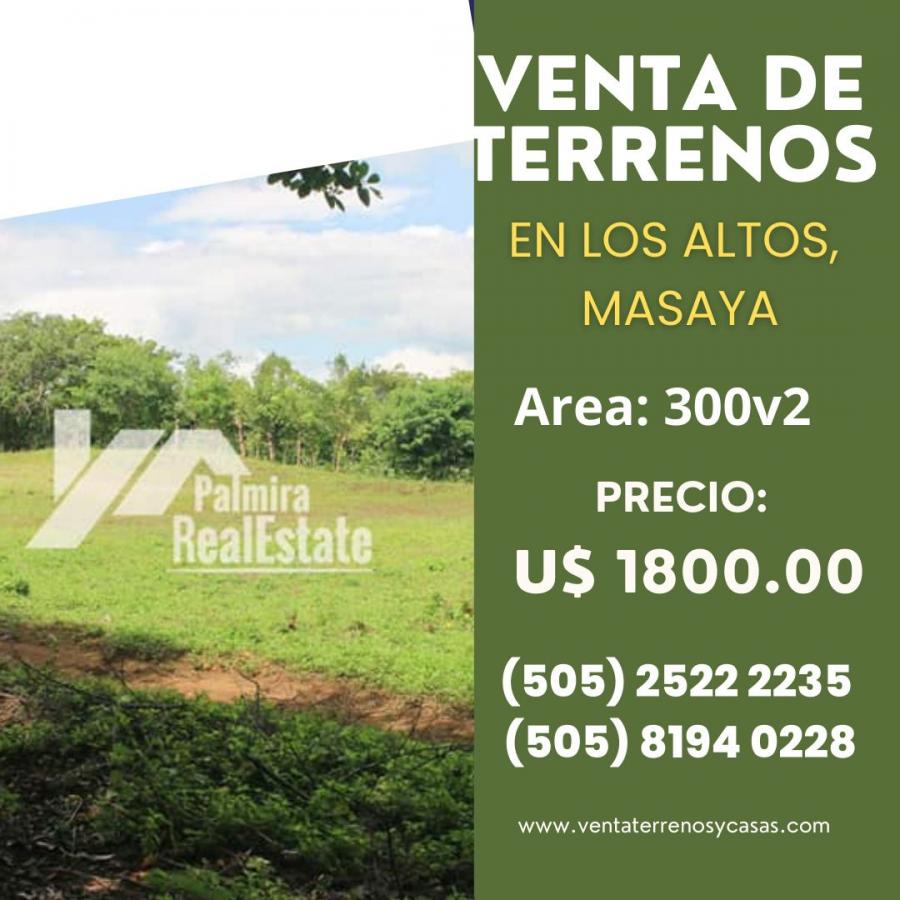 Foto Terreno en Venta en Masaya, Masaya - U$D 1.800 - TEV1009 - BienesOnLine