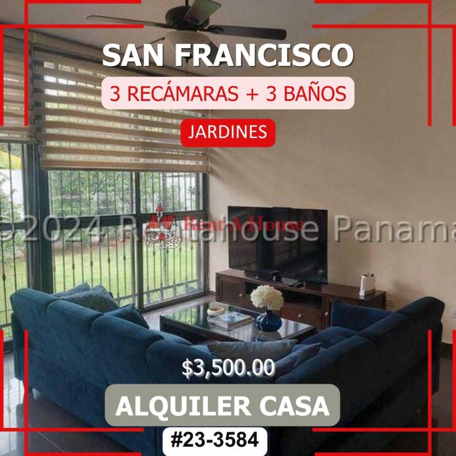 Foto Casa en Alquiler en San Francisco, Panam - U$D 3.500 - CAA70040 - BienesOnLine