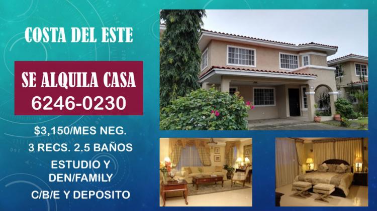 Foto Casa en Alquiler en Costa del Este, Juan Daz, Panam - U$D 1.350 - CAA9501 - BienesOnLine