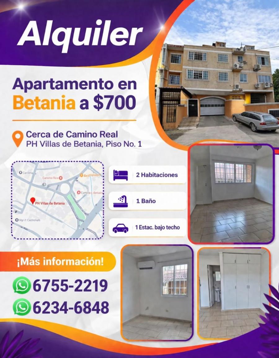Foto Apartamento en Alquiler en Bethania, Camino Real, Betania, Panamá - U$D 750 - APA84303 - BienesOnLine