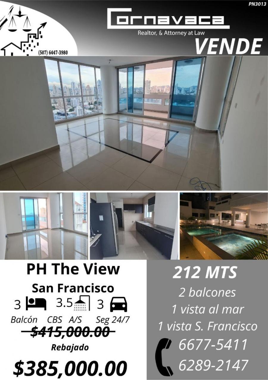 Foto Apartamento en Venta en PH THE VIEW, San Francisco, Panam - U$D 385.000 - APV68233 - BienesOnLine