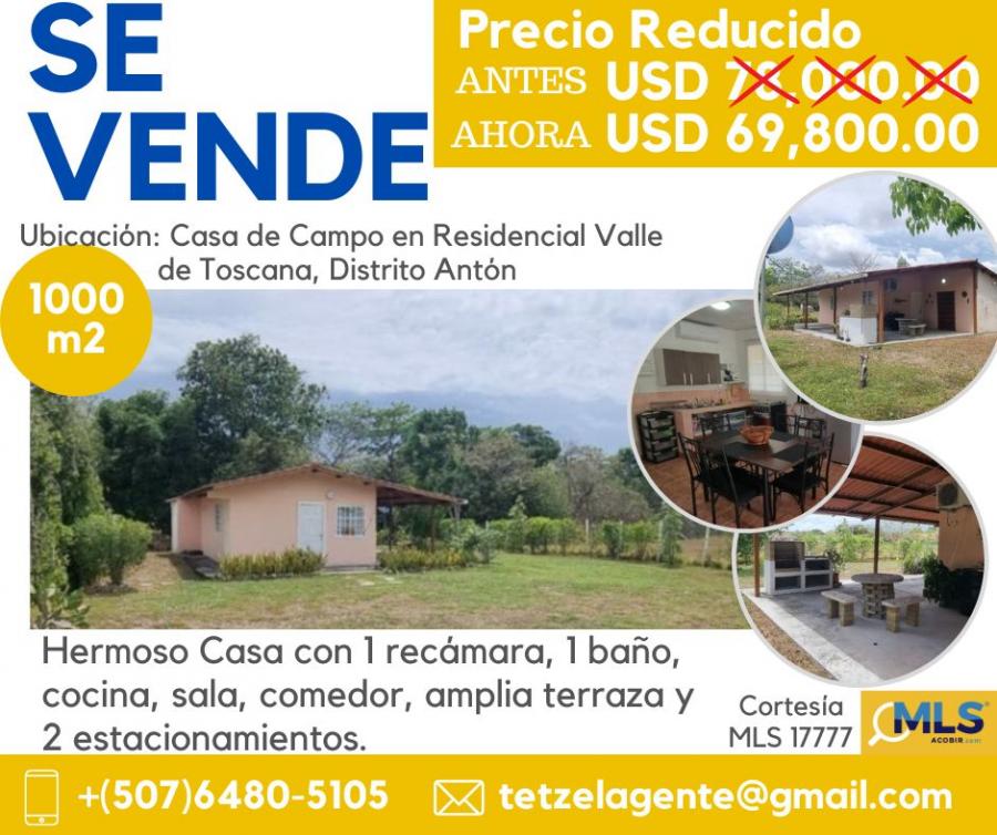 Foto Casa en Venta en Antn, Cocl - U$D 69.800 - CAV64718 - BienesOnLine