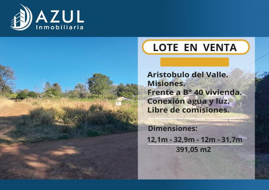 Foto Terreno en Venta en Aristobulo del Valle, Misiones - $ 6.500.000 - TEV110819 - BienesOnLine