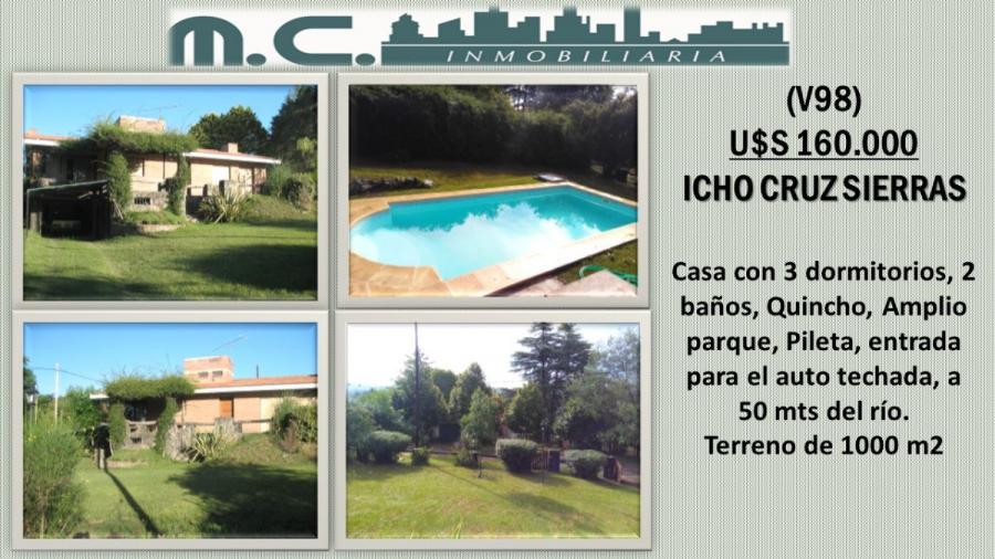Foto Casa en Venta en 1, ICHO CRUZ, Crdoba - U$D 160.000 - CAV99726 - BienesOnLine