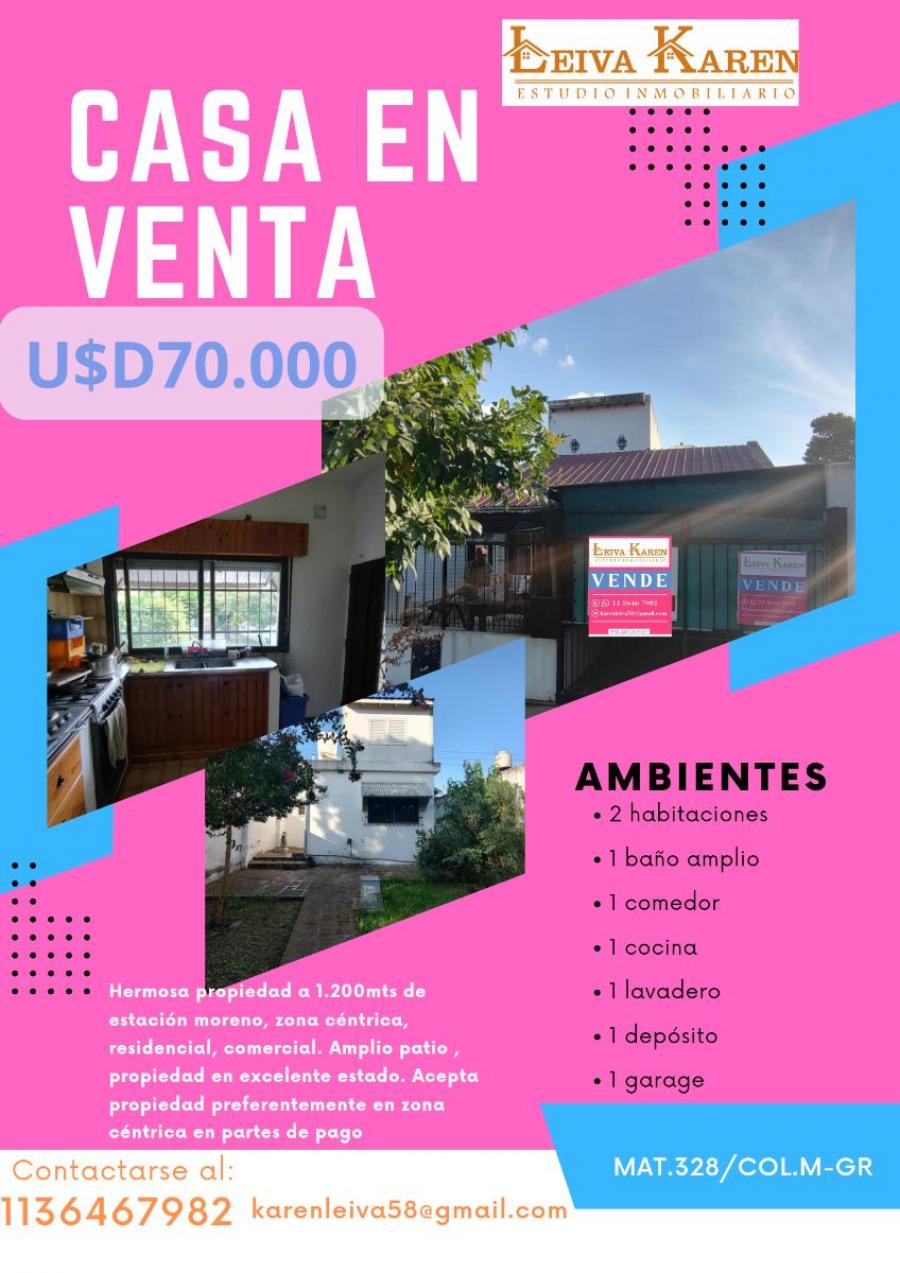 Foto Casa en Venta en Moreno sur, Buenos Aires - U$D 70.000 - CAV117005 - BienesOnLine