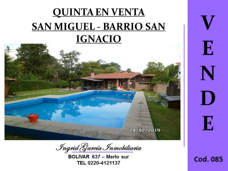 Foto Quinta en Venta en SAN IGNACIO, San Miguel, Buenos Aires - U$D 111 - QUV83183 - BienesOnLine