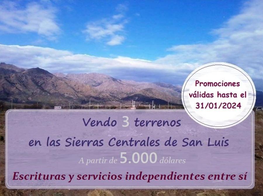 Foto Terreno en Venta en San Luis, San Luis - U$D 5.000 - TEV113497 - BienesOnLine