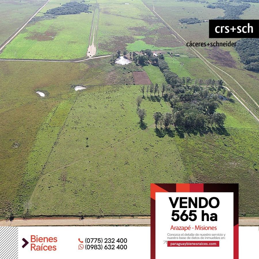 Foto Campo en Venta en Arazap, San Miguel, Misiones - 565 hectareas - U$D 1.700.000 - CPV1429 - BienesOnLine