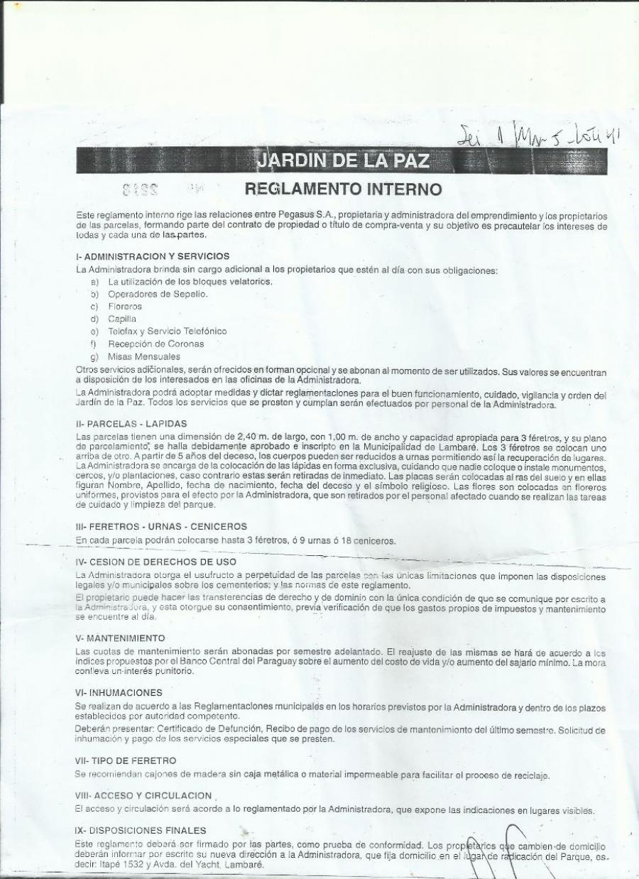 Foto Terreno en Venta en Lambaré, Central - G 18.000.000 - TEV1846 - BienesOnLine