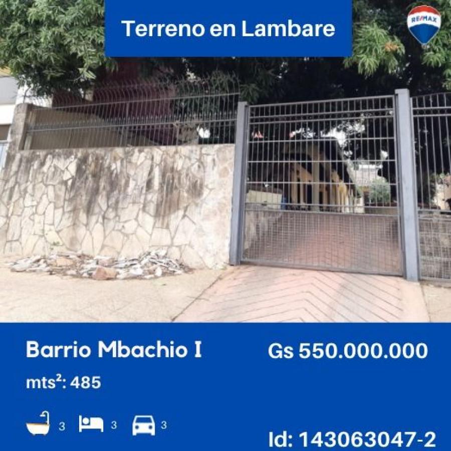 Foto Terreno en Venta en Mbachio 1, Lambar, Central - G 550.000.000 - TEV1416 - BienesOnLine