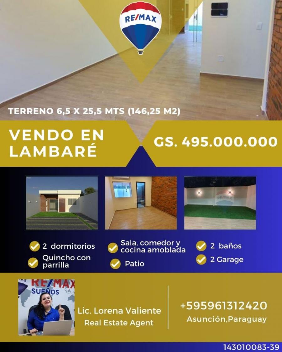 Foto Casa en Venta en MBACHIO 2, Lambar, Central - G 495.000.000 - CAV1957 - BienesOnLine