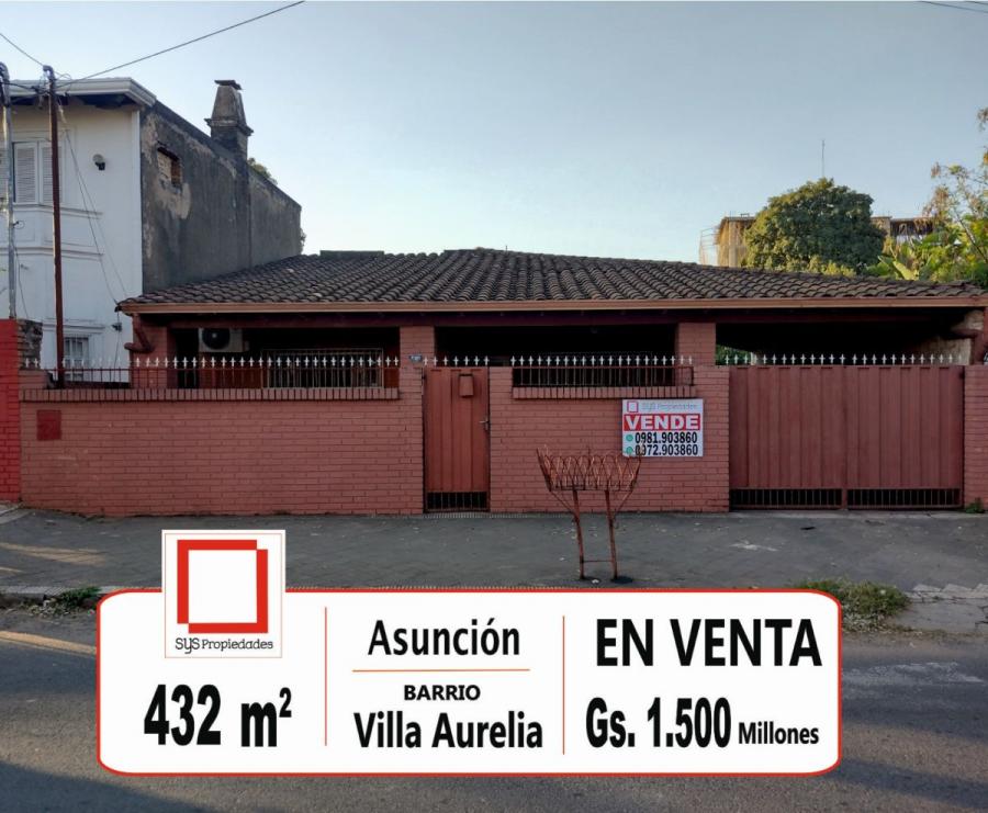 Foto Casa en Venta en Municipalidad de Asuncin, Villa Aurelia, Asuncin - G 1.500.000.000 - CAV1976 - BienesOnLine
