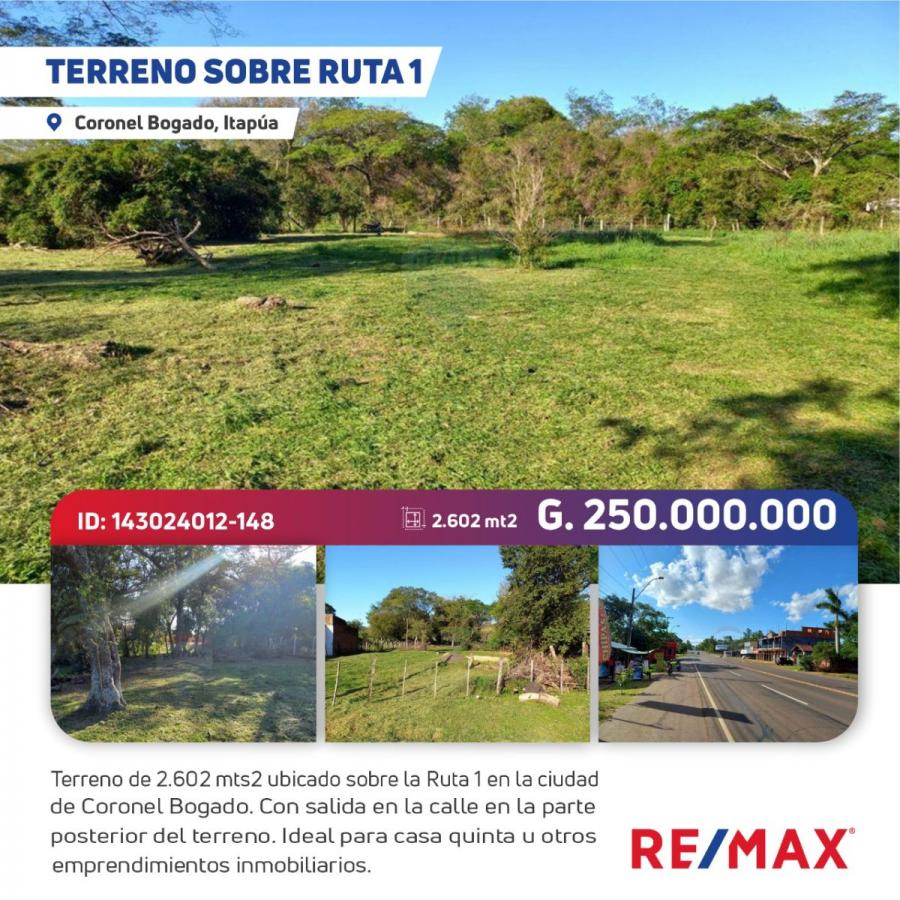 Foto Terreno en Venta en Coronel Bogado, Itapa - G 250.000.000 - TEV1551 - BienesOnLine