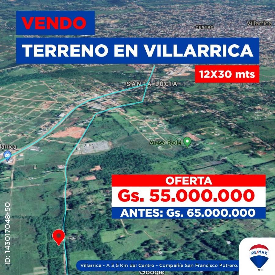 Foto Terreno en Venta en SAN FRANCISCO POTRERO, Villarrica, Guair - G 55.000.000 - TEV1221 - BienesOnLine