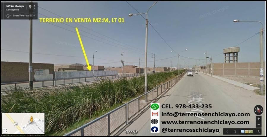 Foto Terreno en Venta en CHICLAYO, CHICLAYO, Lambayeque - U$D 120.000 - TEV27296 - BienesOnLine
