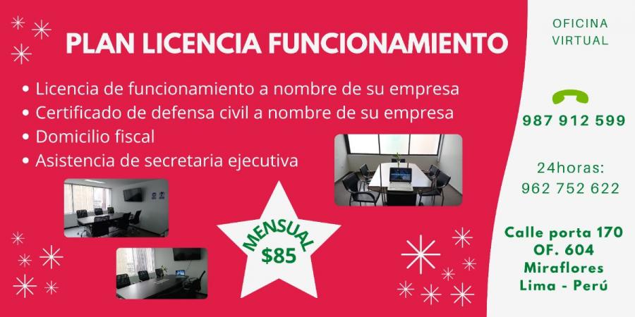 Foto Oficina en Alquiler en Miraflores, Miraflores, Lima - U$D 85 - OFA34192 - BienesOnLine