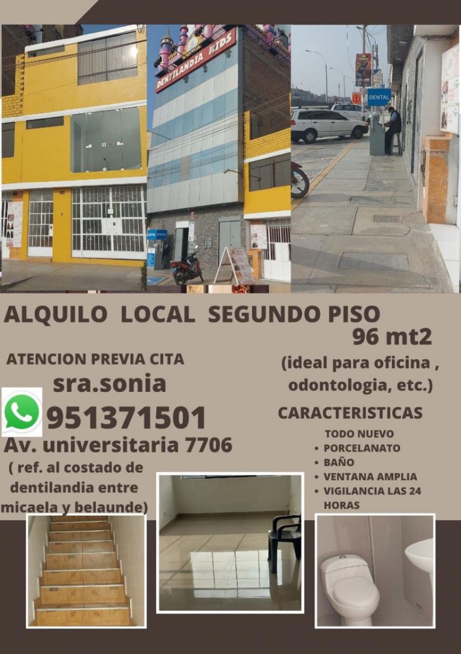 Foto Local en Alquiler en Comas, Av. Universitaria 7706, Comas Comas - Lima, Lima - U$D 1.000 - LOA35740 - BienesOnLine