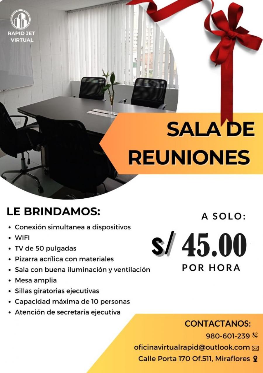 Foto Oficina en Alquiler en Miraflores, Miraflores, Lima - S/. 45 - OFA39036 - BienesOnLine