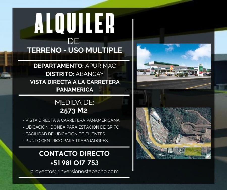 Foto Terreno en Alquiler en abancay, Abancay, Abancay - TEA36189 - BienesOnLine