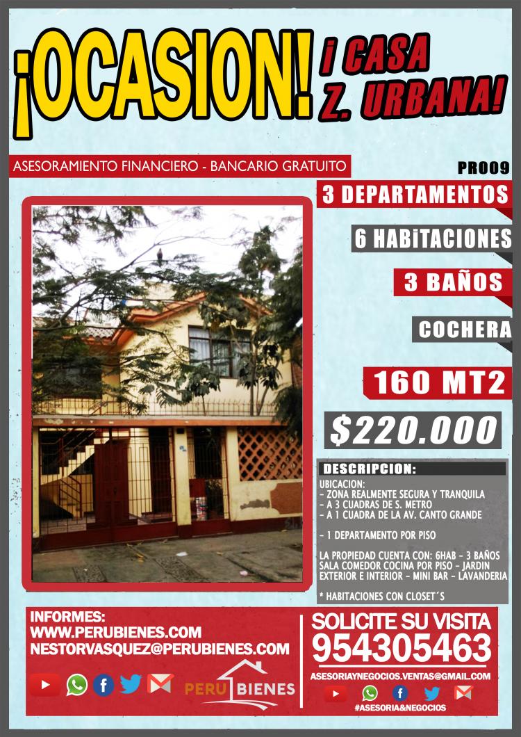 Foto Casa en Venta en San Juan De Lurigancho, Lima - U$D 220.000 - CAV23674 - BienesOnLine