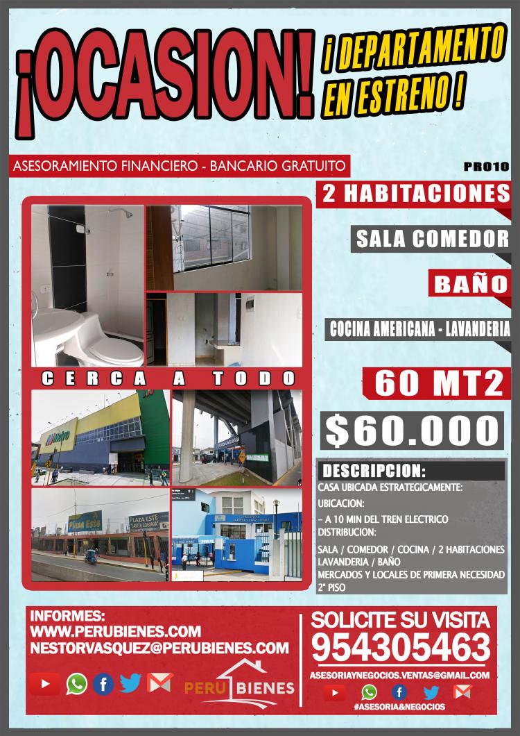 Foto Departamento en Venta en San Juan De Lurigancho, Lima - U$D 60.000 - DEV23623 - BienesOnLine