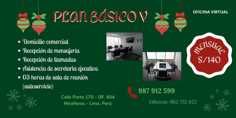 Foto Oficina en Alquiler en Miraflores, Lima, Lima - S/. 140 - OFA35063 - BienesOnLine