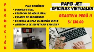 DOMICILIO FISCAL PARA TU EMPRESA EN LA MEJOR ZONA DE MIRAFLORES A BAJO COSTO!!!!