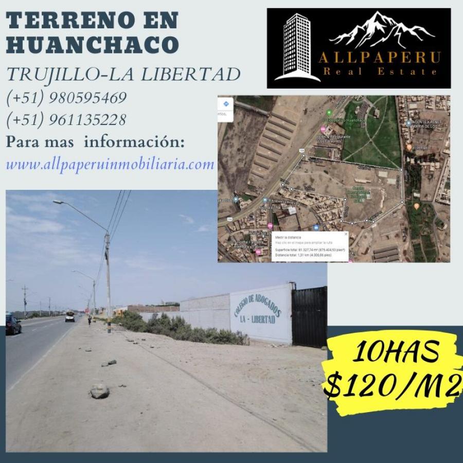 Foto Terreno en Venta en Huanchaco, Trujillo - 10 hectareas - U$D 12.026.880 - TEV30097 - BienesOnLine