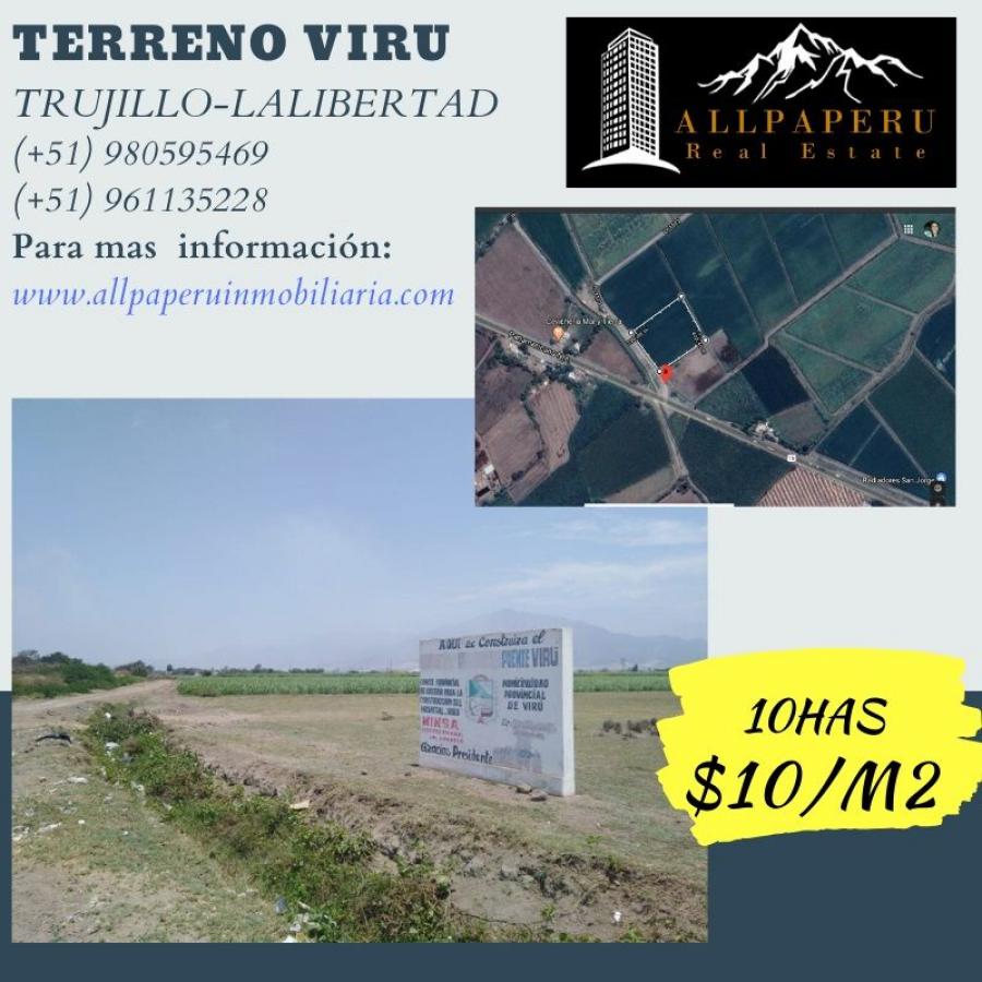 Foto Terreno en Venta en Viru, Viru - 10 hectareas - U$D 1.000.000 - TEV30106 - BienesOnLine
