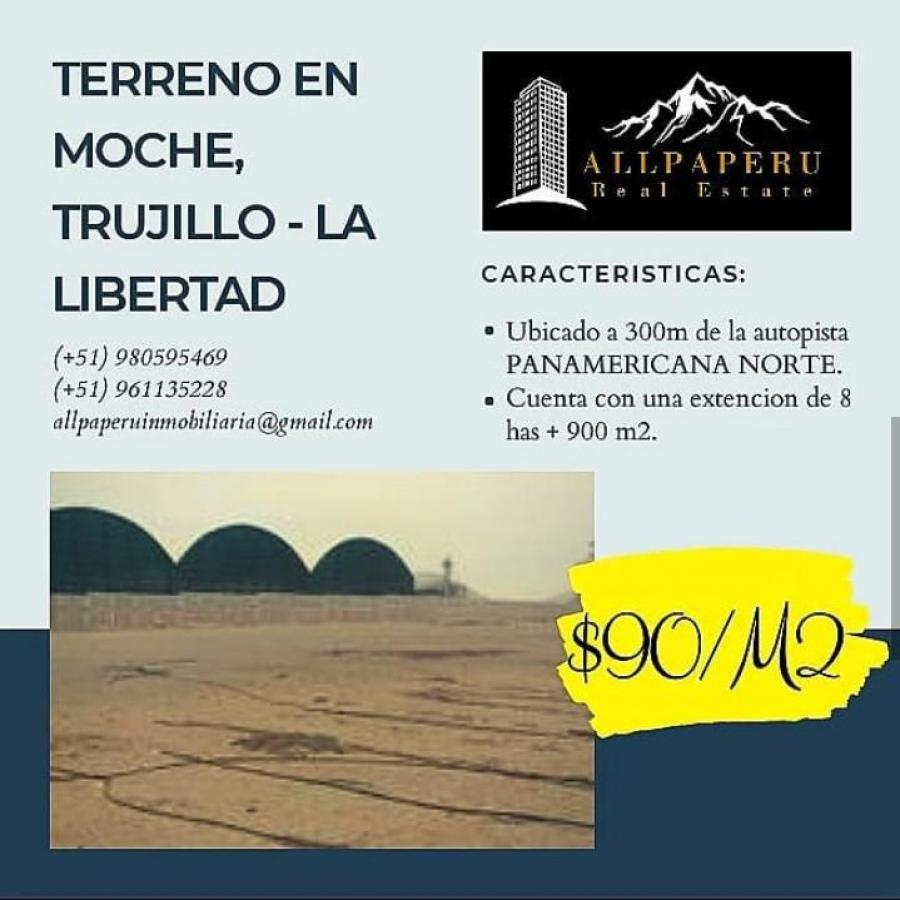 Foto Terreno en Venta en Moche, Trujillo - 8 hectareas - U$D 7.281.000 - TEV30112 - BienesOnLine