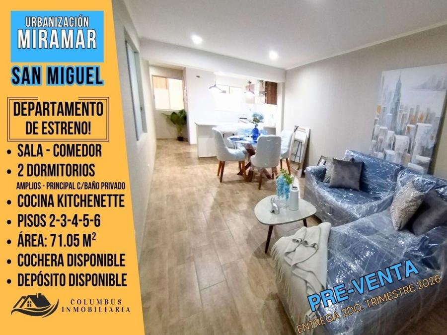 Foto San Miguel MIRAMAR - Dpto de 2 dorm + Cocina Kitchenette (Pre-Venta)