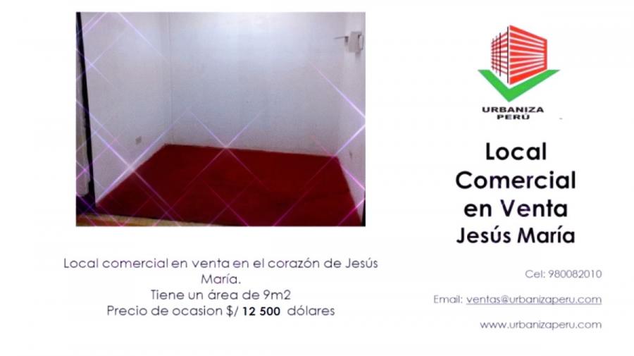 Foto Local en Venta en Jesus Maria, Lima - U$D 12.500 - LOV34940 - BienesOnLine