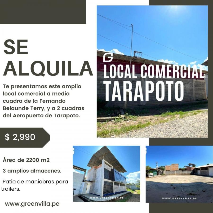 Foto Local en Alquiler en Tarapoto, San Martin - U$D 2.990 - LOA38469 - BienesOnLine