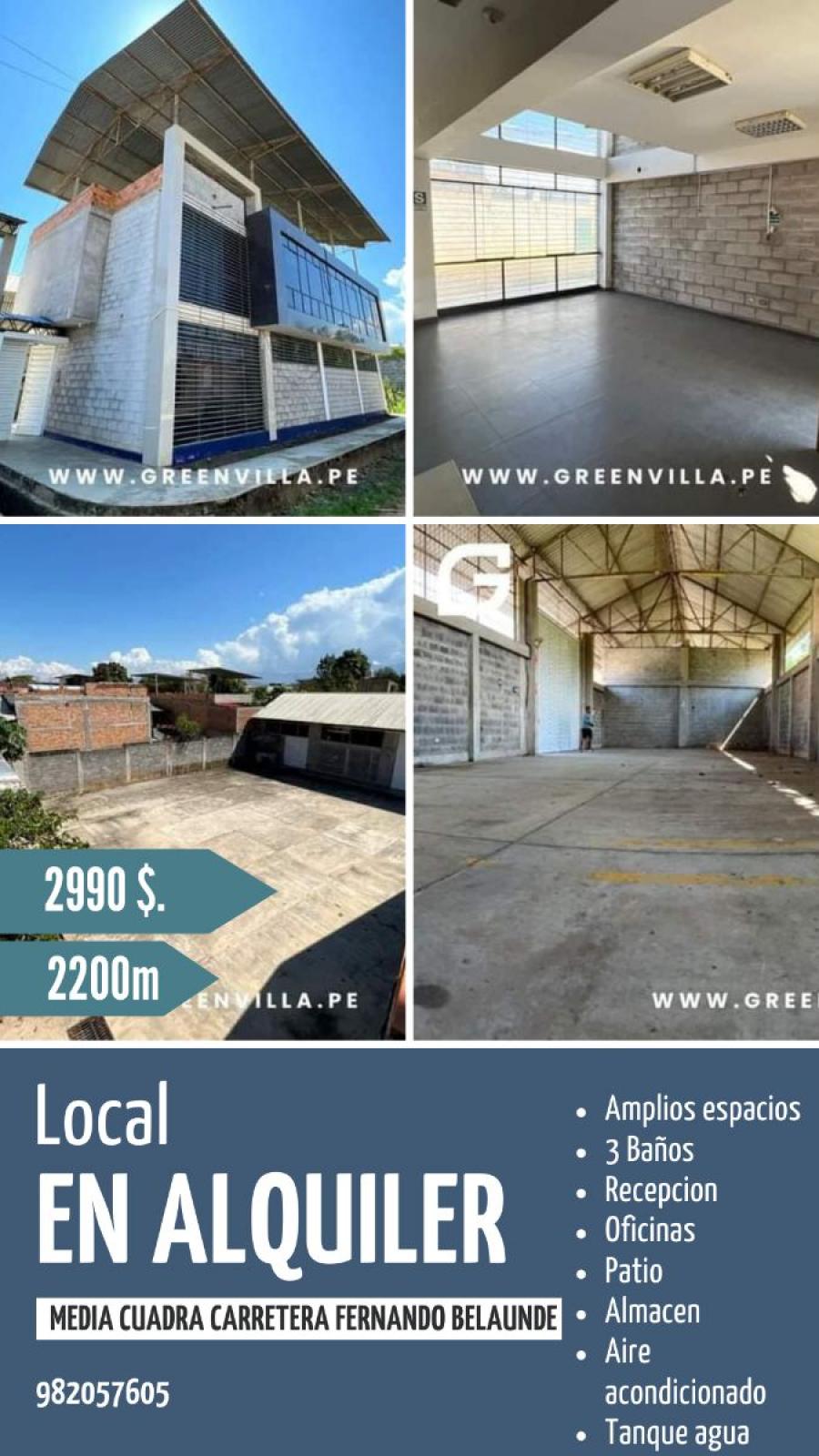 Foto Oficina en Alquiler en Tarapoto, Tarapoto, San Martin - U$D 2.990 - OFA38533 - BienesOnLine