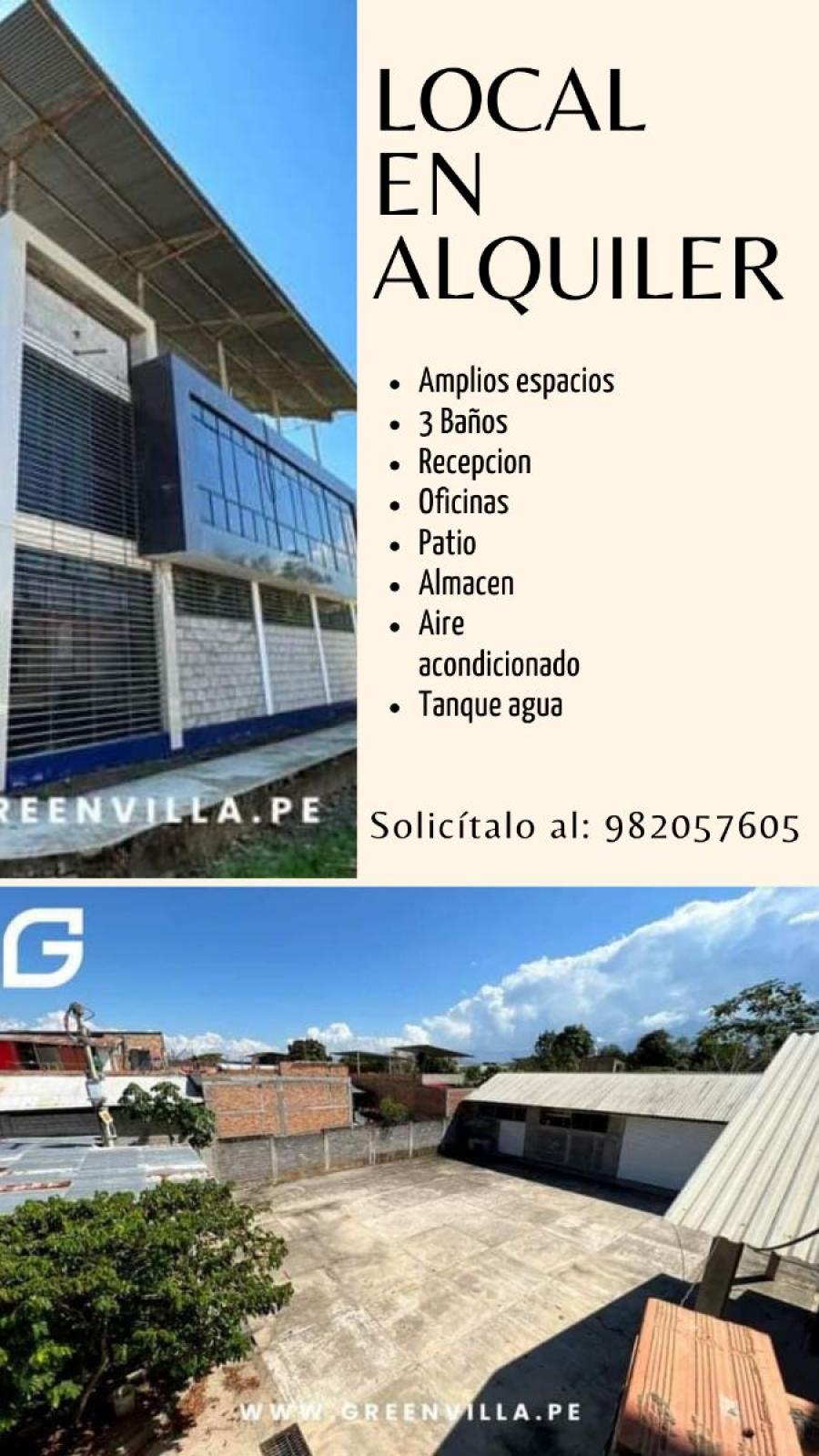 Foto Local en Alquiler en Tarapoto, Tarapoto, San Martin - U$D 2.990 - LOA38732 - BienesOnLine