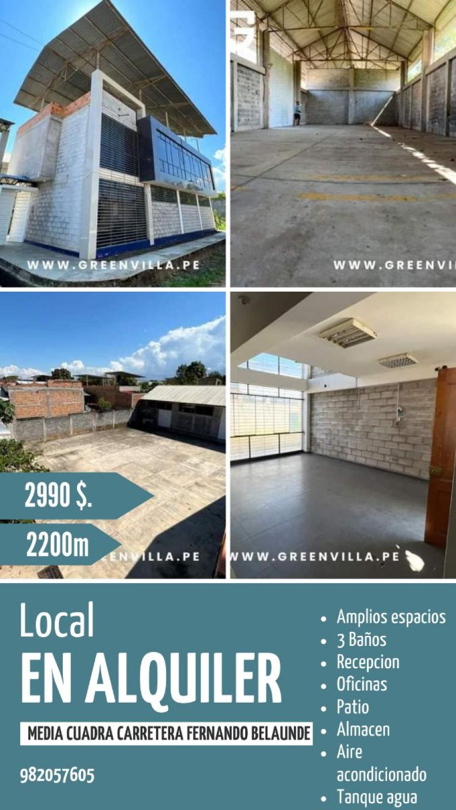 Foto Local en Alquiler en Tarapoto, Tarapoto, San Martin - U$D 2.990 - LOA38551 - BienesOnLine