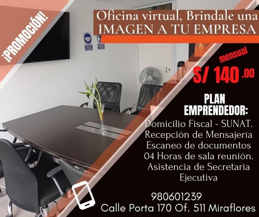 Foto Oficina en Alquiler en MIRAFLORES, Lima, Lima - S/. 140 - OFA35452 - BienesOnLine