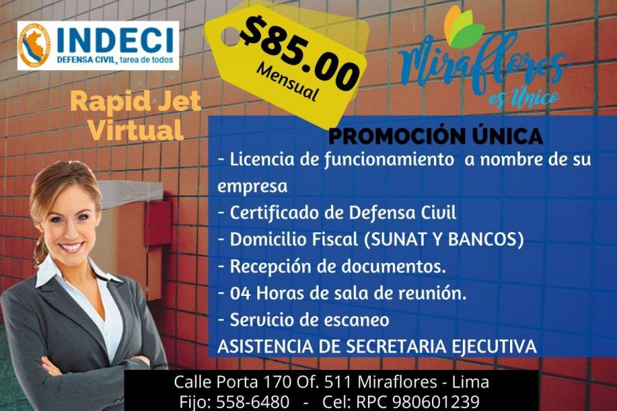 Foto Oficina en Alquiler en MIRAFLORES, Lima, Lima - U$D 85 - OFA35454 - BienesOnLine