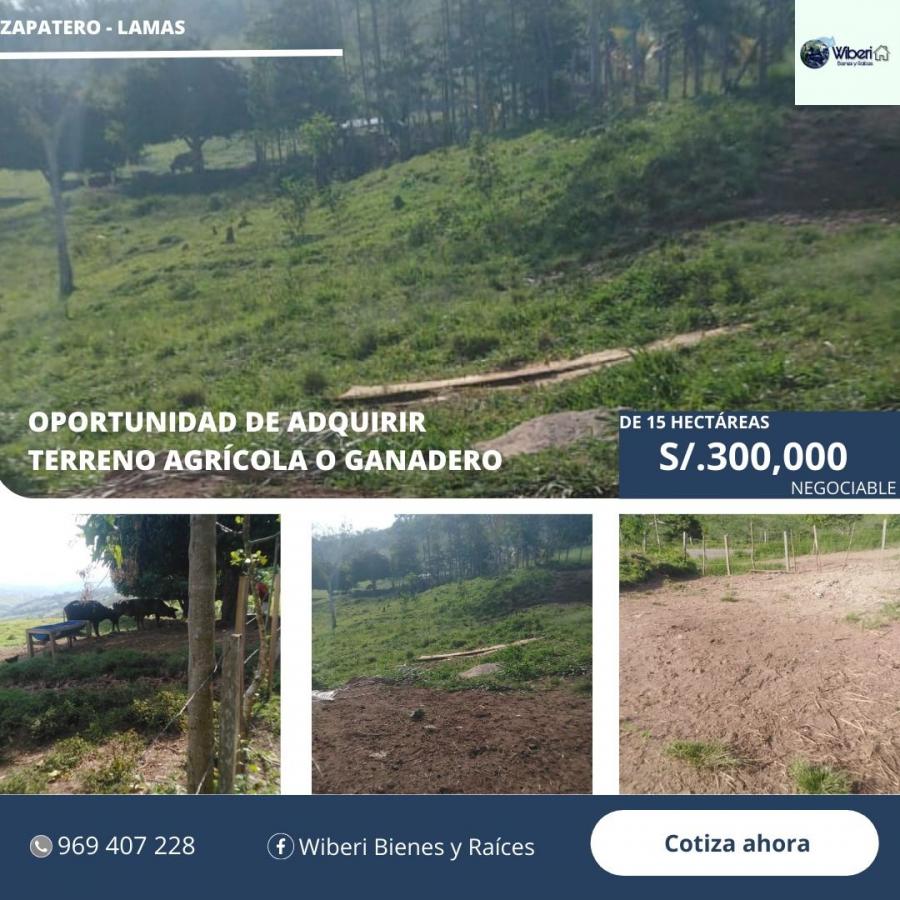 Foto Terreno en Venta en Zapatero, Lamas, Lamas - S/. 300 - TEV37037 - BienesOnLine