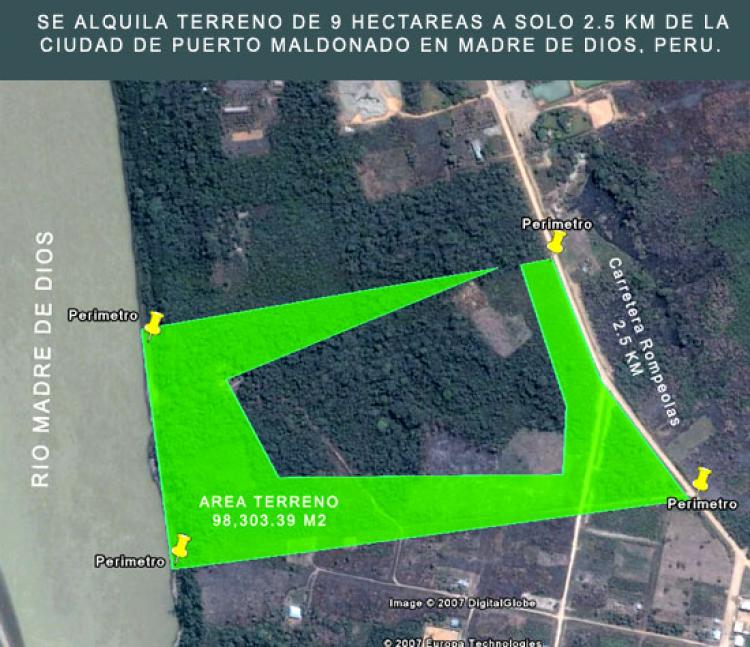 Foto Terreno en Alquiler en Rompeolas, Tambopata, Tambopata - 9 hectareas - U$D 1.500 - TEA46 - BienesOnLine